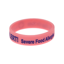Load image into Gallery viewer, Egg & Nut Allergy Pink Wristband