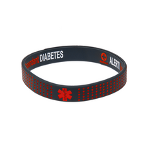 Load image into Gallery viewer, Diabetes Insulin Dependent - Red Dots Reversible Wristband