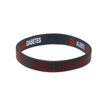 Load image into Gallery viewer, Diabetes Insulin Dependent - Red Dots Reversible Wristband

