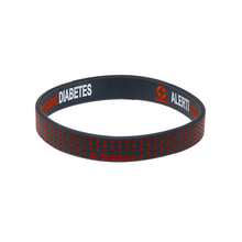 Load image into Gallery viewer, Diabetes Insulin Dependent - Red Dots Reversible Wristband