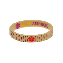Load image into Gallery viewer, Asthmatic Alert - Reversible Designer Wristband
