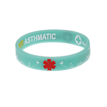 Load image into Gallery viewer, Asthmatic Alert - Reversible Design Wristband