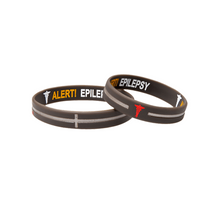 Load image into Gallery viewer, Epilepsy - Reversible Design Brown Wristband