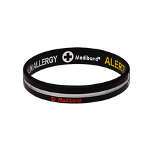 Load image into Gallery viewer, Penicillin Allergy - Black Cross Reversible Design Wristband
