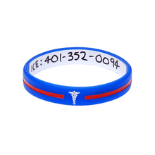 Load image into Gallery viewer, Blue Cross - Reversible Write On Wristband