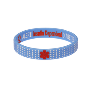Diabetes Insulin Dependent - Blue Dot Wristband