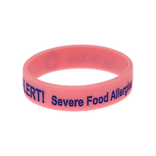 Load image into Gallery viewer, Egg &amp; Nut Allergy Pink Wristband
