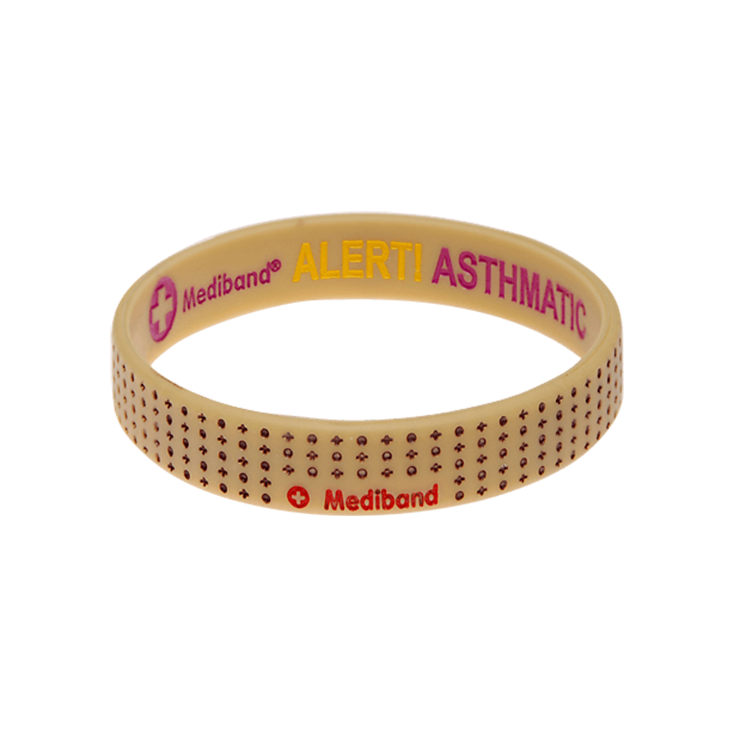 Asthmatic Alert - Reversible Designer Wristband