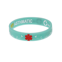 Load image into Gallery viewer, Asthmatic Alert - Reversible Design Wristband
