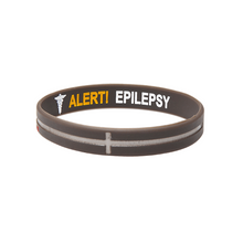 Load image into Gallery viewer, Epilepsy - Reversible Design Brown Wristband
