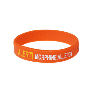 Morphine Allergy Wristband