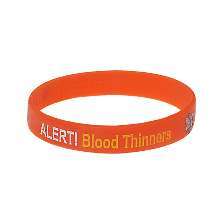 Blood Thinners Bleeding Risk Alert Wristband