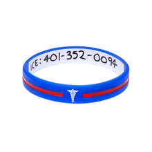 Load image into Gallery viewer, Blue Cross - Reversible Write On Wristband
