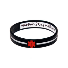 Load image into Gallery viewer, Black Cross - Reversible Write On Wristband
