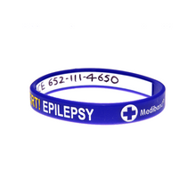 Load image into Gallery viewer, Epilepsy Alert - Reversible Write On Wristband
